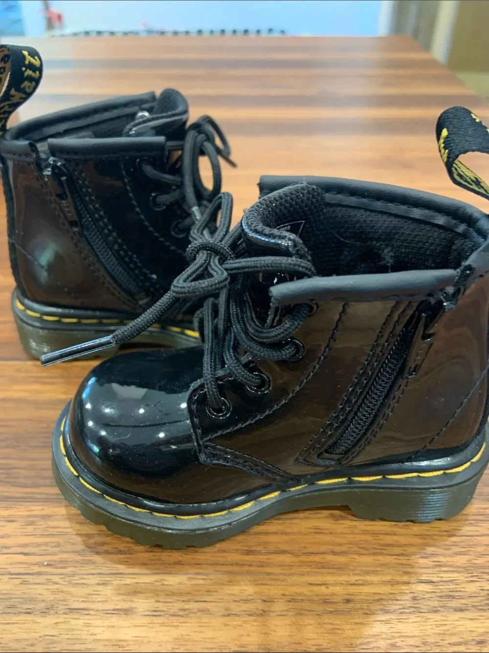New in Box - Dr. Martens Infant 1460 Black Patent Boots Toddler Size 4